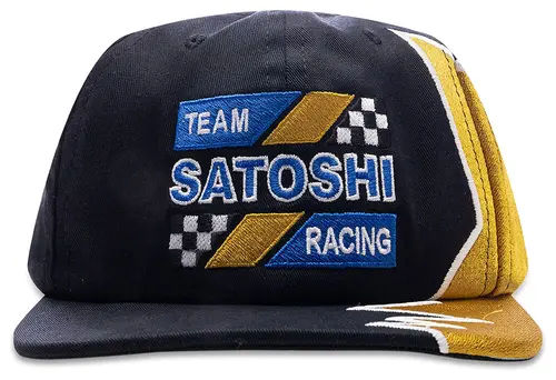 Satoshi Nakamoto Team Racing Hat Black - Like New