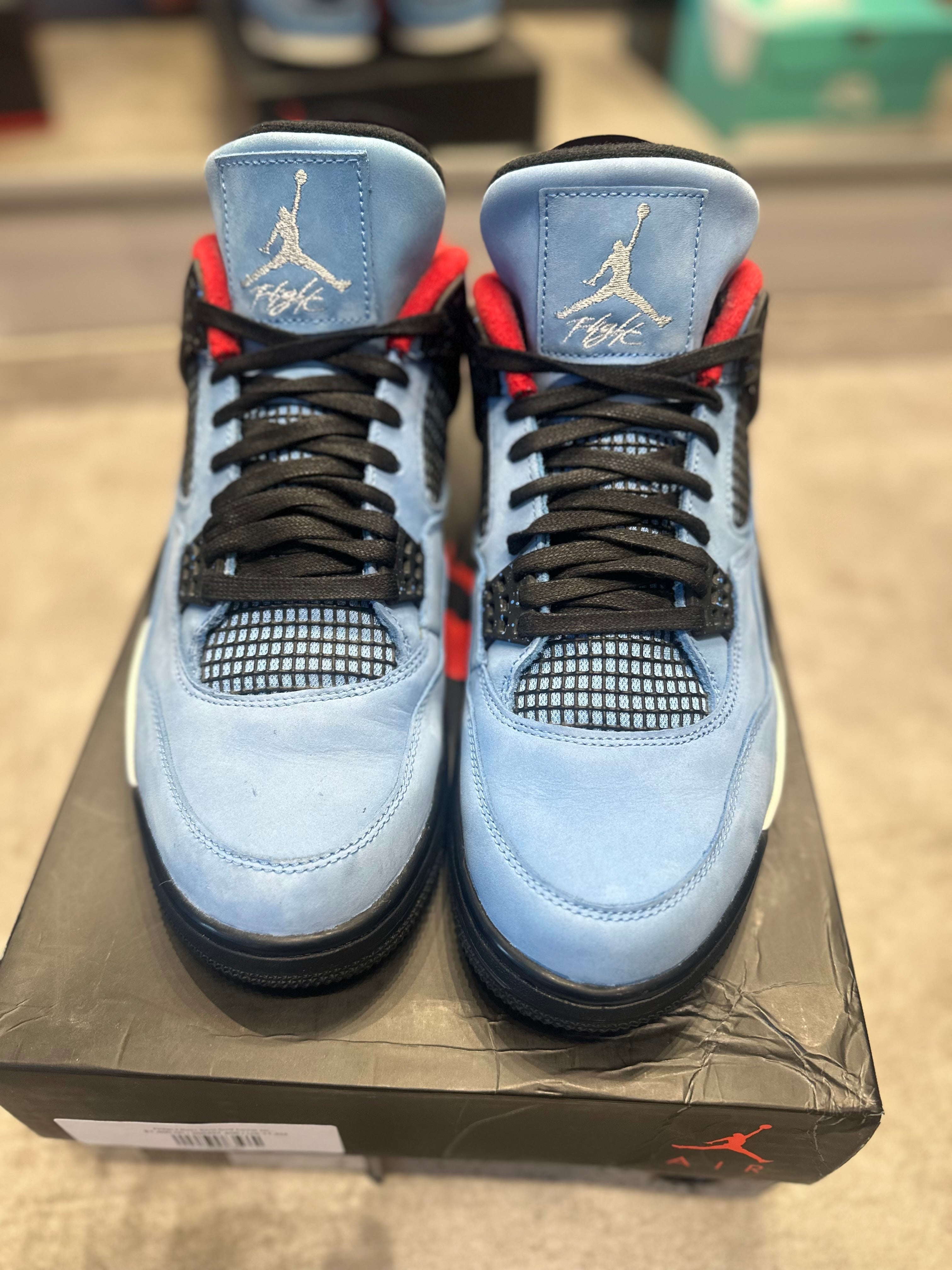 Jordan 4 Retro Travis Scott Cactus Jack (Lightly Used Size 11.5) - Pre-Owned