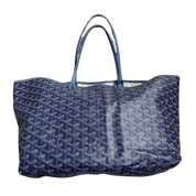 Goyard Saint Louis Tote MM Navy Blue (Preowned Vintage) - Pre-Owned