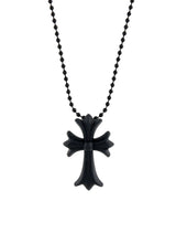 Chrome Hearts Silichrome Cross Necklace Black