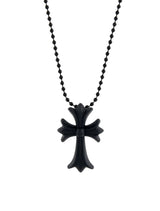 Chrome Hearts Silichrome Cross Necklace Black