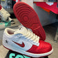 Nike SB Dunk Low Supreme Jewel Swoosh Red (Preowned)