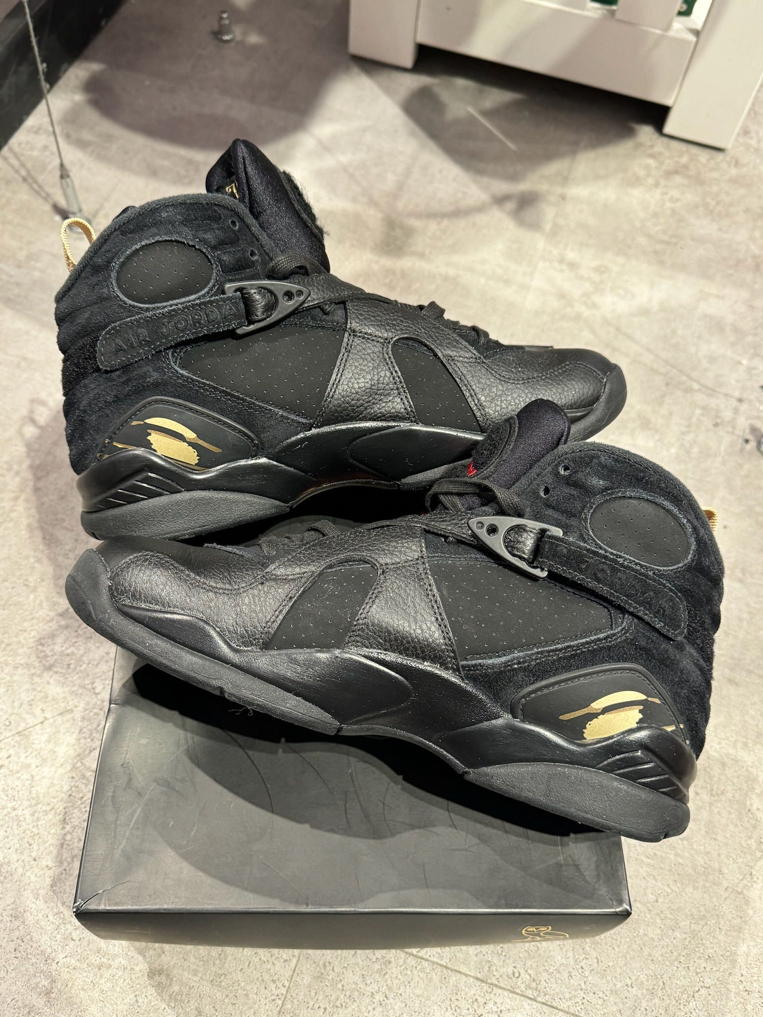 Air Jordan 8 Retro OVO Black (Preowned size 9.5) - Pre-Owned