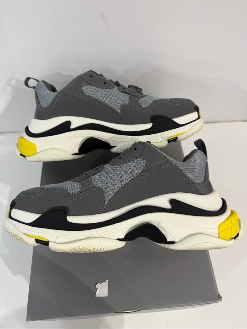 Balenciaga Triple S Grey Yellow Black - Pre-Owned Size 9