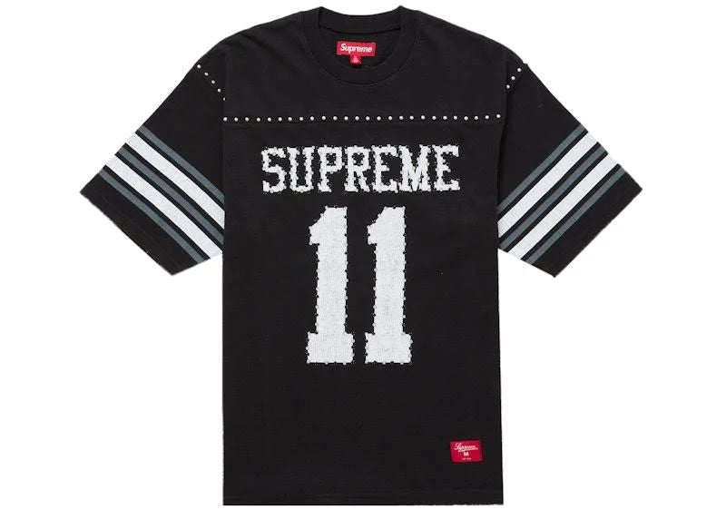 Supreme Studded S/S Football Top Black