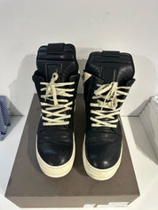 Rick Owens Lido Geobasket Black Milk - Pre-Owned Size 12