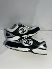 Chanel Logo Sneaker Black White - Pre-Owned Size 11 (No original box)