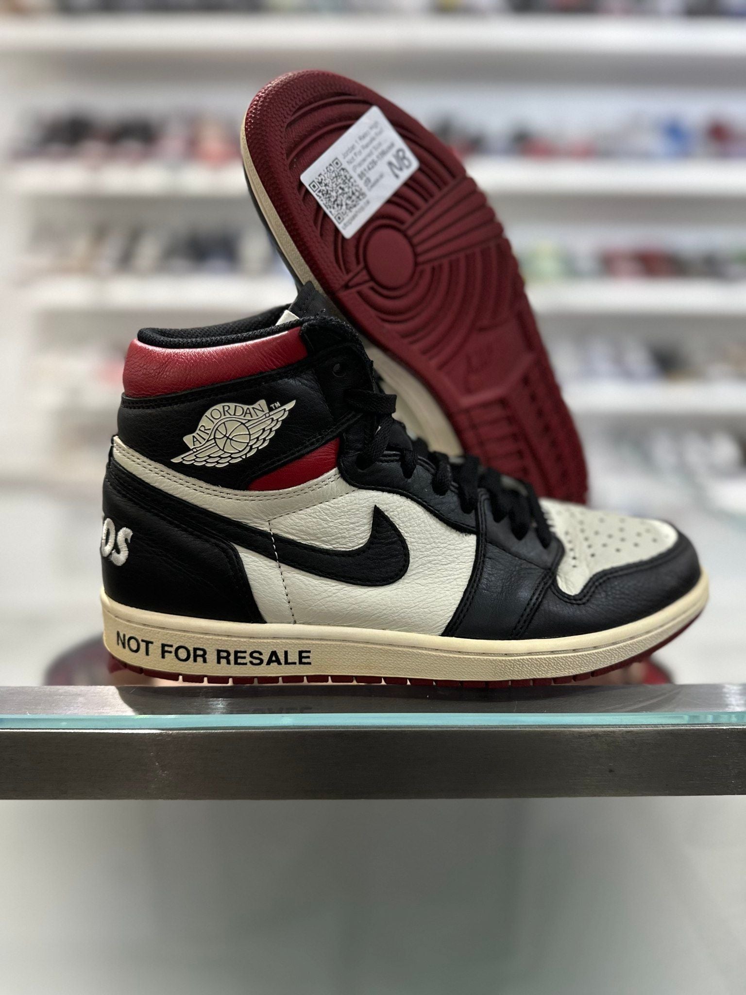 Jordan 1 Retro High Not For Resale Red - Pre-Owned Size 9 (No original box)