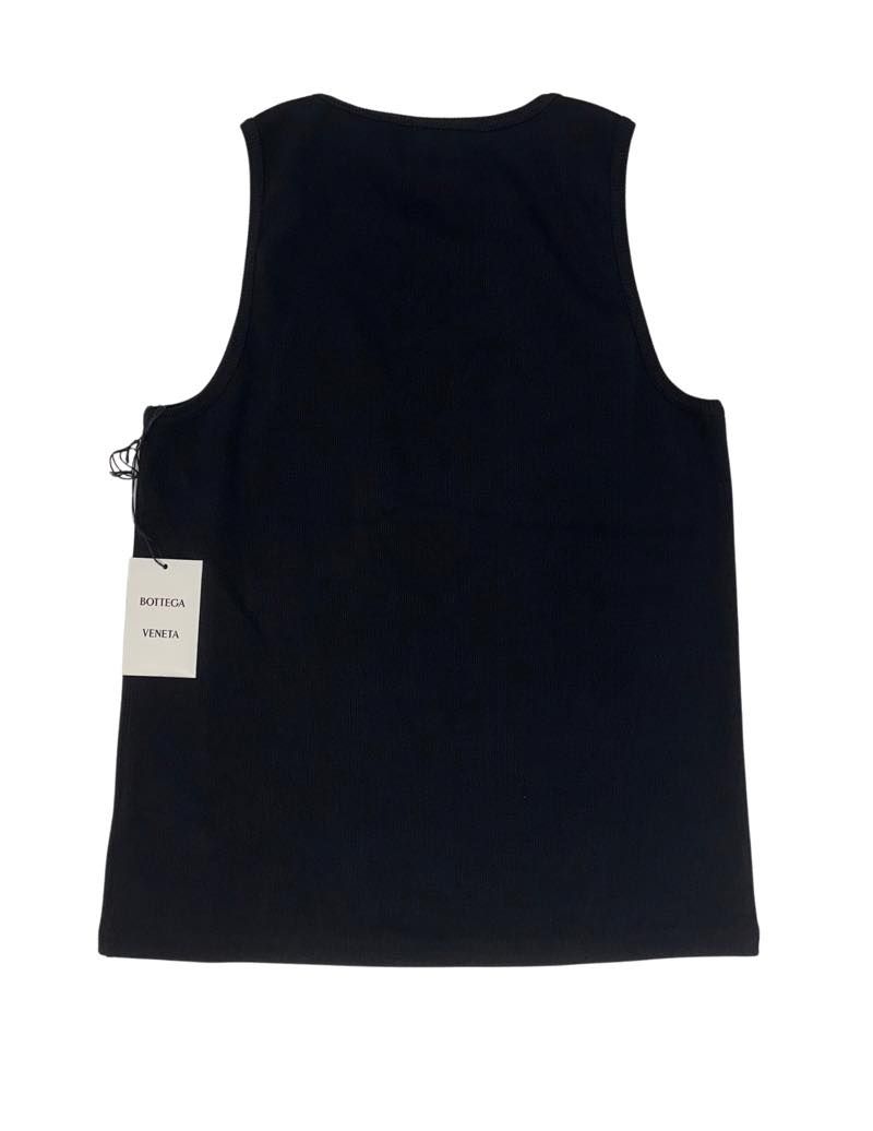 Bottega Veneta Ribbed Tank Top Black