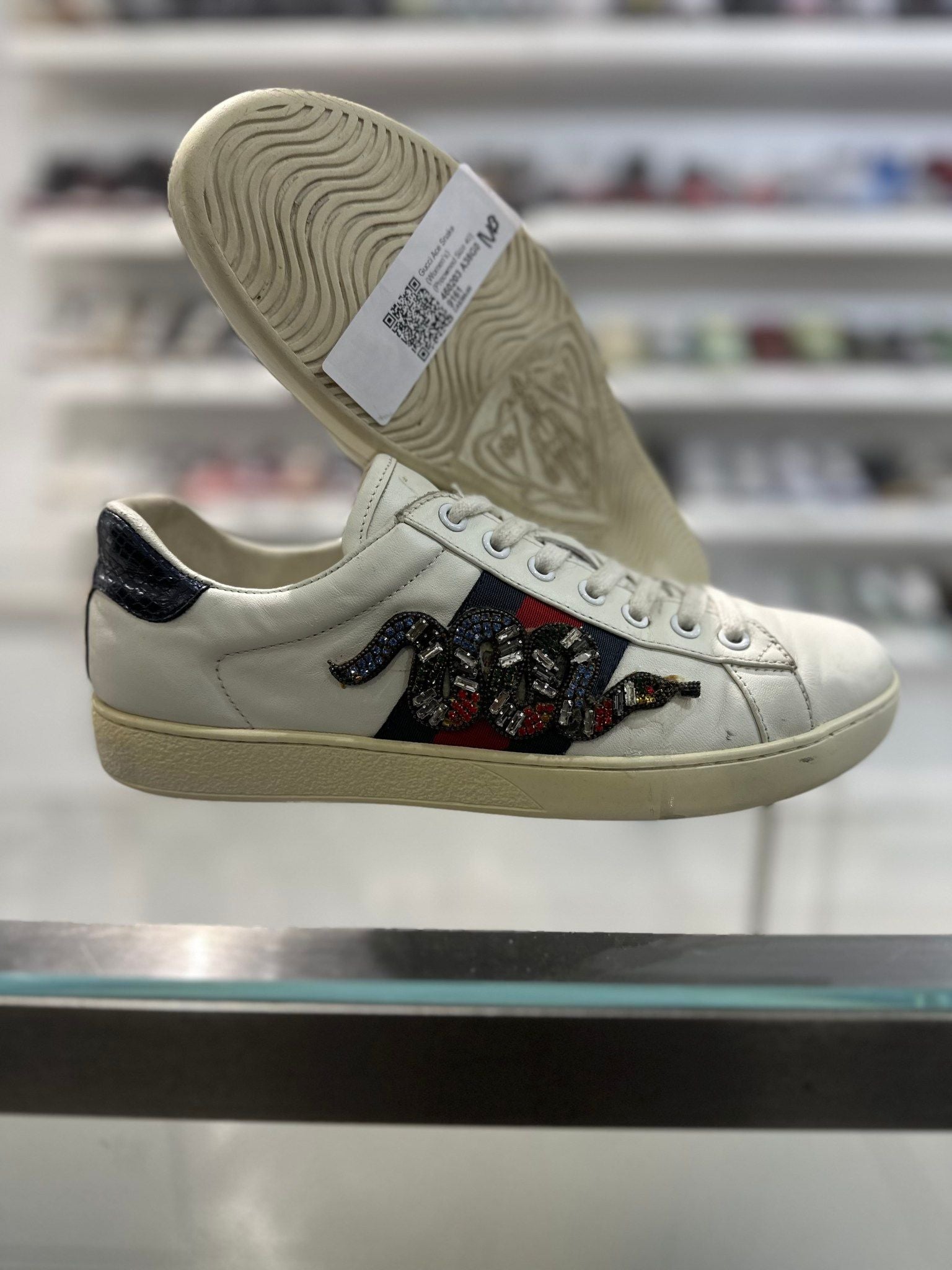 Gucci Ace Snake (Women's) - Pre-Owned Size 40 (No original box)