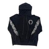 Chrome Hearts Floral Horseshoe Pullover Hoodie Black - Lightly Pre-Owned Size M