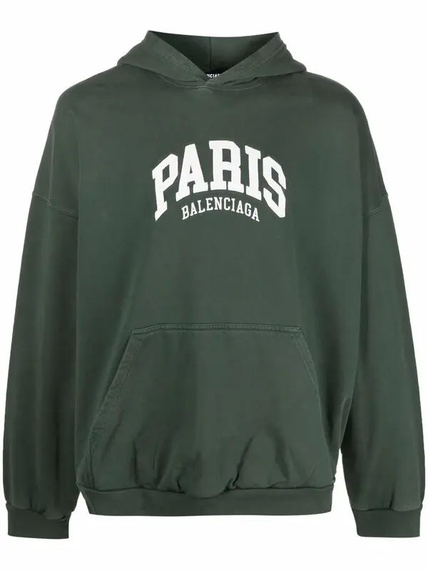 Balenciaga Paris Green Hoodie