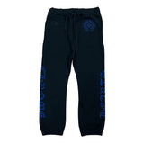 Chrome Hearts Horseshoe Logo Sweatpants Black/Blue