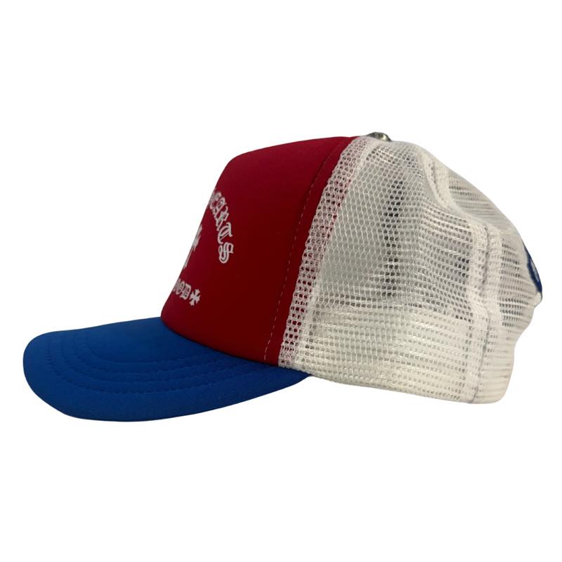 Chrome Hearts King Taco 4th Of July Trucker Hat Red/White/Blue - Lightly Used