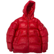Moncler Maya Short Down Jacket Garnet Red - Pre-Owned Size XL