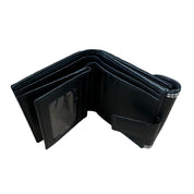 Dior Mini Saddle Compact Wallet Flower Oblique Black (Lightly Preowned) - Pre-Owned