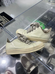 Rick Owens Milk Hollywood Jumbolaced Low Sneakers - Pre-Owned Size 11 (No original box)