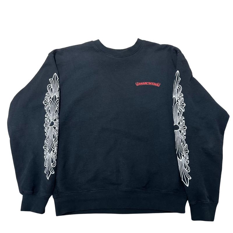 Chrome Hearts Matty Boy Floral Chomper Crewneck Black - Pre-Owned Size L