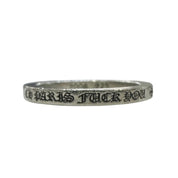 Chrome Hearts Paris Exclusive Fuck You 3mm Spacer Ring - Lightly Used Size 12
