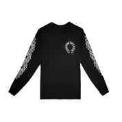 Chrome Hearts Floral Logo Thermal L/S T-Shirt Black