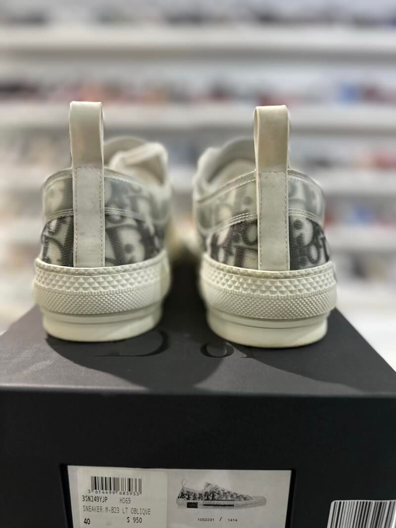 Dior B23 Low Top Logo Oblique - Pre-Owned Size 40 / US 7.5M