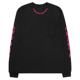 Chrome Hearts Neck Logo L/S T-Shirt Pink/Black