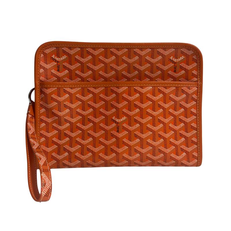Goyard Jouvence Toiletry Bag MM Orange w/ Sesame Keyring Strap - Pre-Owned