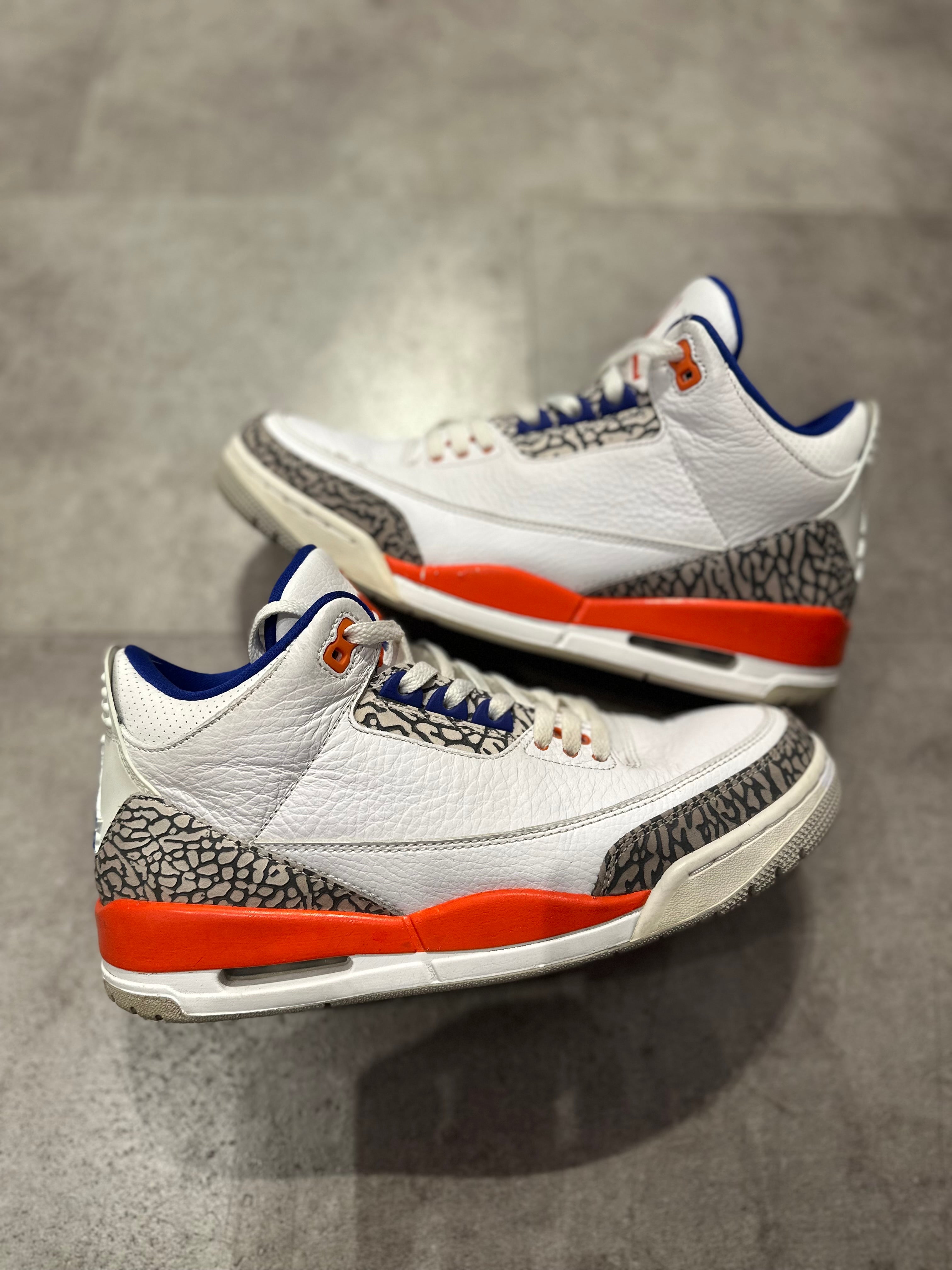 Jordan 3 Retro Knicks (Preowned Size 9.5)