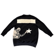 Givenchy Basketball Star Crewneck Navy (Preowned Size XS, Fits S) - Pre-Owned