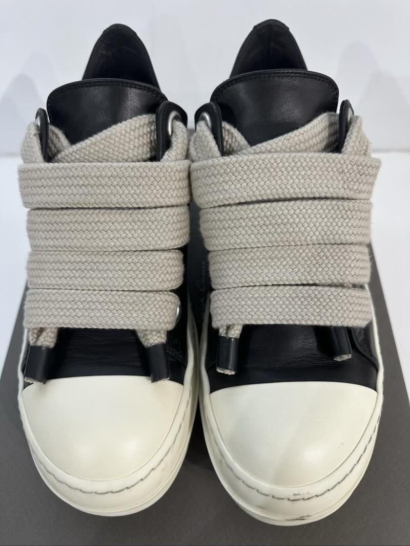 Rick Owens Ramone Jumbo laced Low Sneakers Black - Pre-Owned Size 7.5