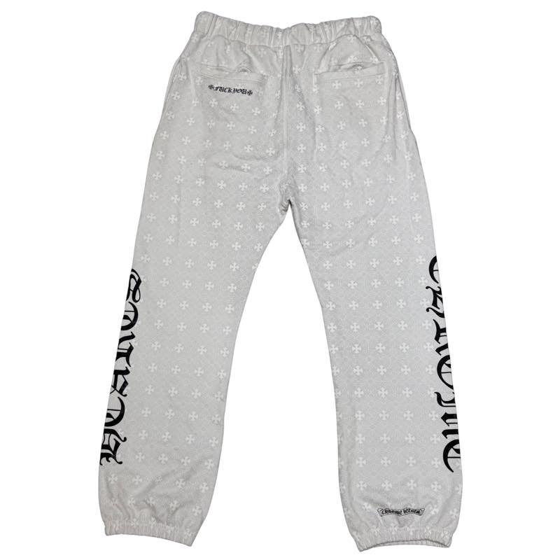 Chrome Hearts All Over Cemetery Sweatpants White - Lightly Used Size L