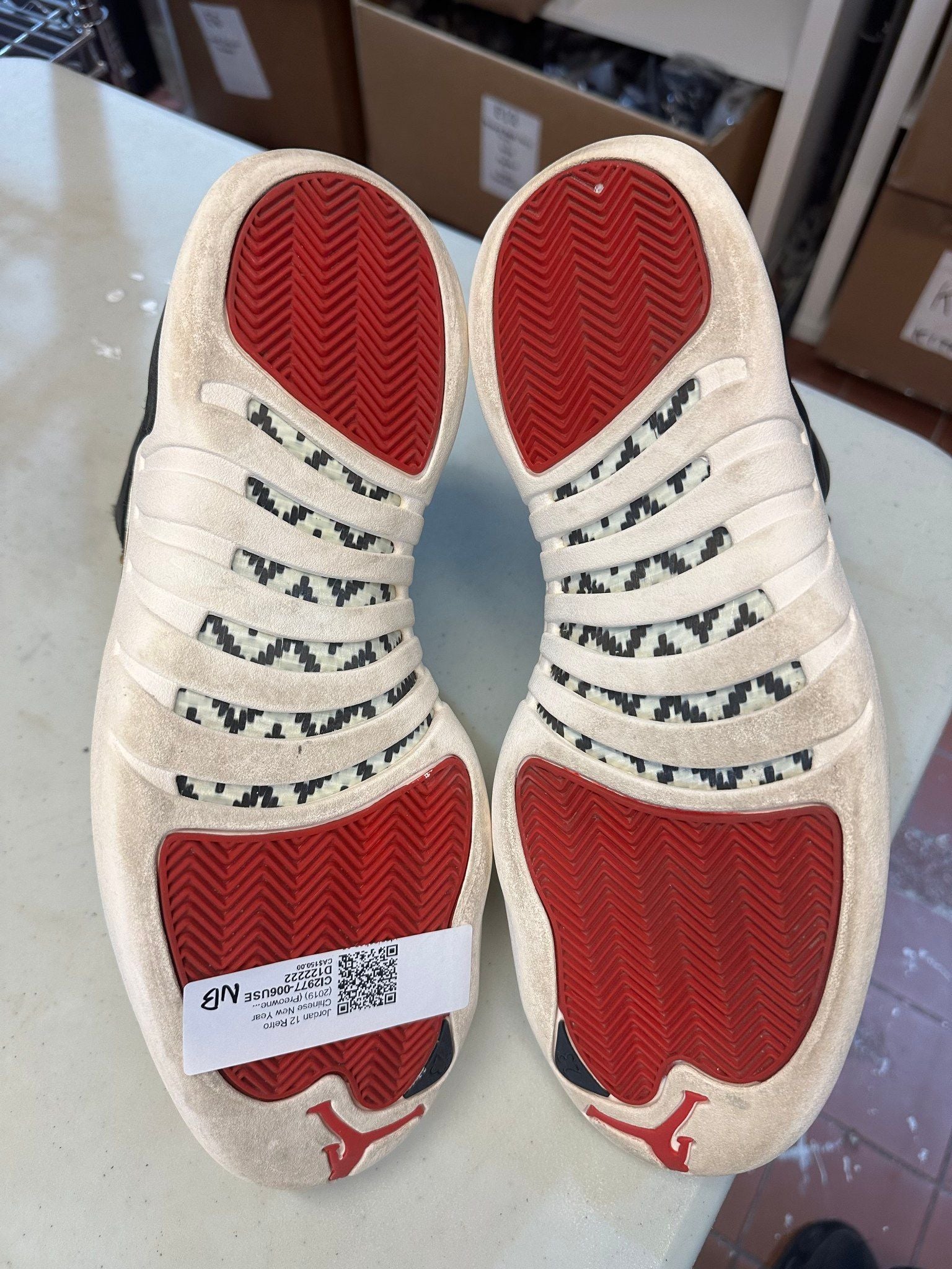 Jordan 12 Retro Chinese New Year (2019) (Preowned Size 12) - Pre-Owned (No original box)