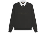 Fear of God Essentials Waffle Henley Rugby Off Black (Preowned Size M) - Pre-Owned