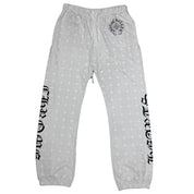 Chrome Hearts All Over Cemetery Sweatpants White - Lightly Used Size L