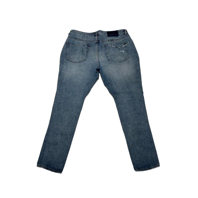Ksubi Distressed Blue Denim Jeans (Preowned Size 36W) - Pre-Owned