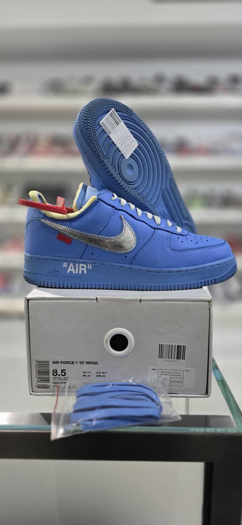 Nike Air Force 1 Low Off-White MCA University Blue - Pre-Owned Size 8.5