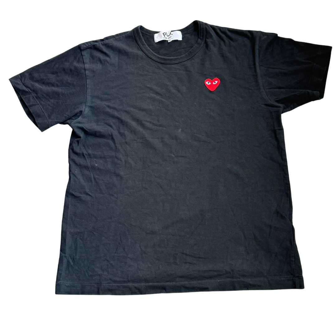 Comme des Garcons Play Red Heart T-Shirt Black (Preowned) - Pre-Owned