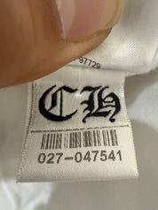 Chrome Hearts Glow In The Dark Horseshoe Zip-Up Hoodie White - Pre-Owned Size M