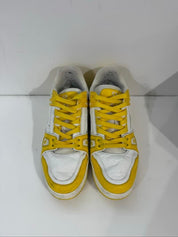 Louis Vuitton Trainer Yellow White Monogram - Pre-Owned Size 10M (No Original Box)