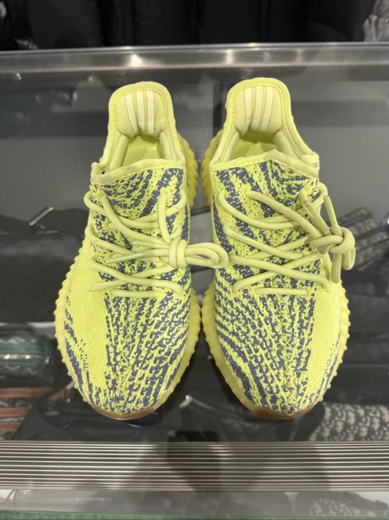 adidas Yeezy Boost 350 V2 Semi Frozen Yellow - Pre-Owned Size 4.5M (No Original Box)