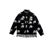 Amiri Columns Of Duality Fringe Shirt Black