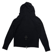 Chrome Hearts Cross Patch Zip-Up Hoodie Black - Pre-Owned Size S