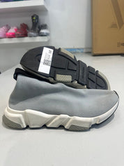 Balenciaga Speed Trainer Knit Grey Black - Pre-Owned Size 10 (No original box)
