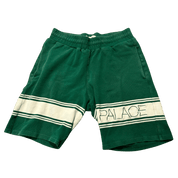 Palace Marina Stripe Pique Shorts White/Green (SS17) (Preowned Size M) - Pre-Owned