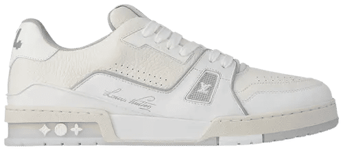 Louis Vuitton Trainer White Grey Signature - New (No original box)