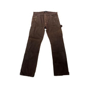 Amiri Distressed Straight Leg Carpenter Pants Brown - Pre-Owned Size 36