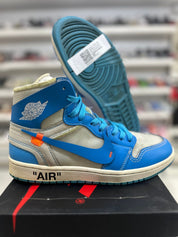 Jordan 1 Retro High Off-White University Blue - Pre-Owned Size 9 (No original box)