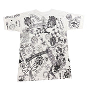 Vintage Chrome Hearts All Over Print Logo T-Shirt White