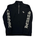 Chrome Hearts Slo Ride Embroidered Quarter Zip Black - Lightly Pre-Owned Size M