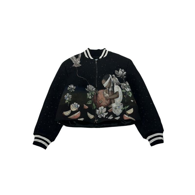 3.Paradis Girl Varsity Jacket Black, brand new, size XL – photo 1 of 2